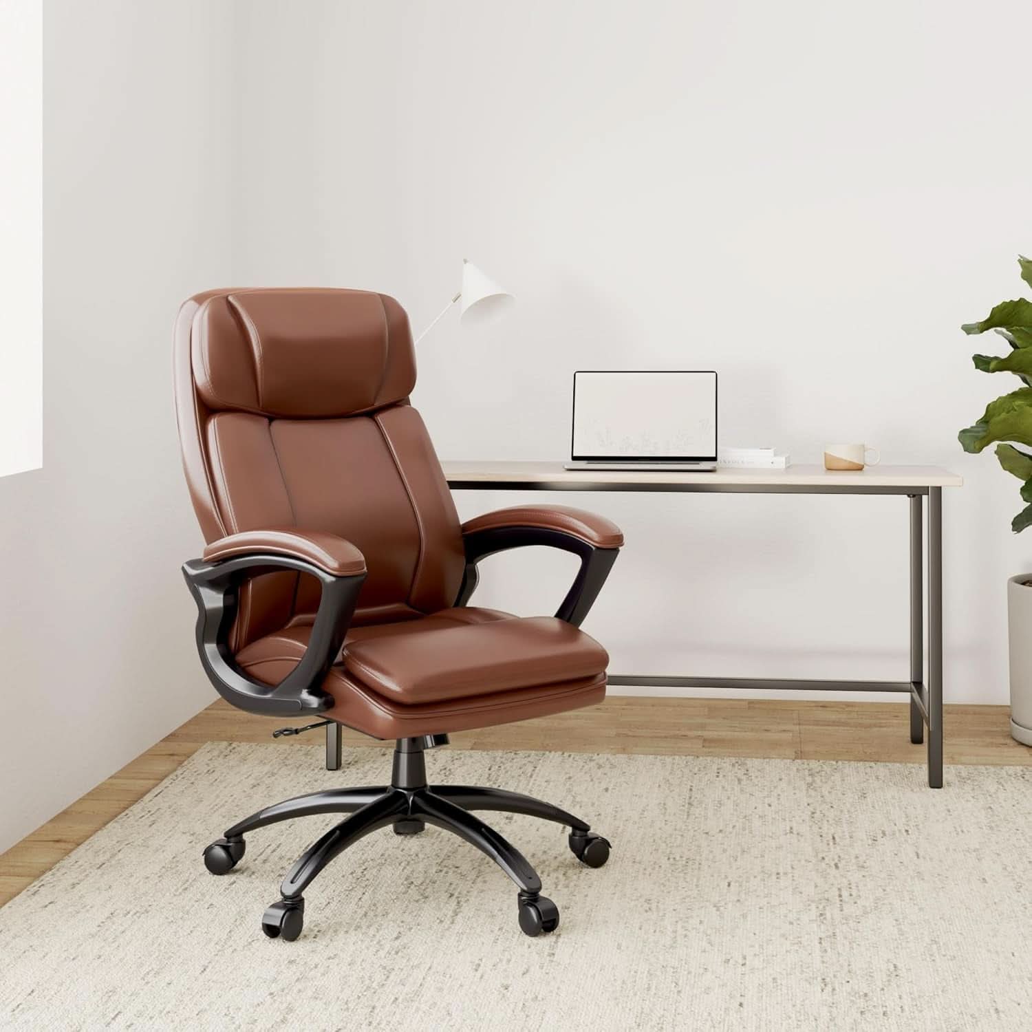 Fairbanks Big And Tall High Back Cognac Office Chair