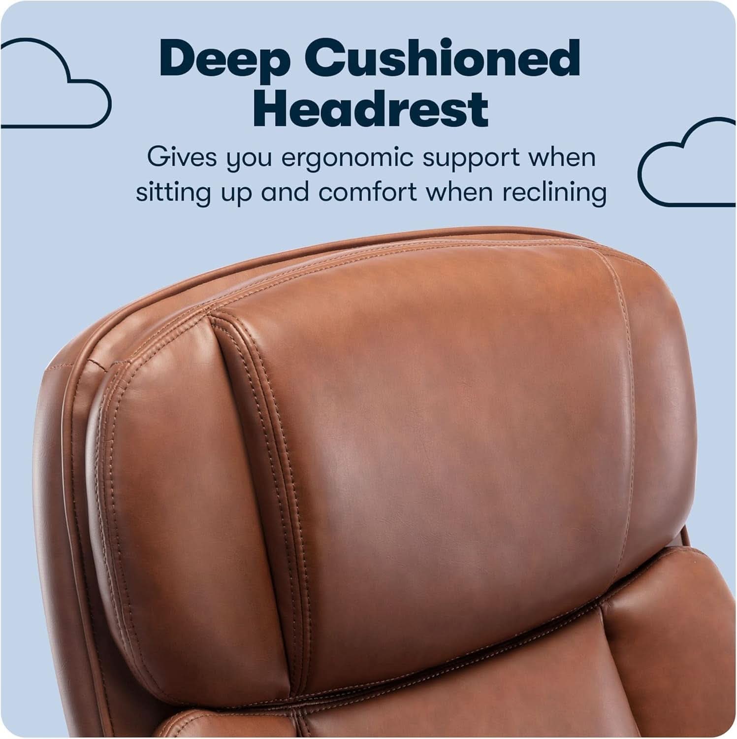 Fairbanks Big And Tall High Back Cognac Office Chair