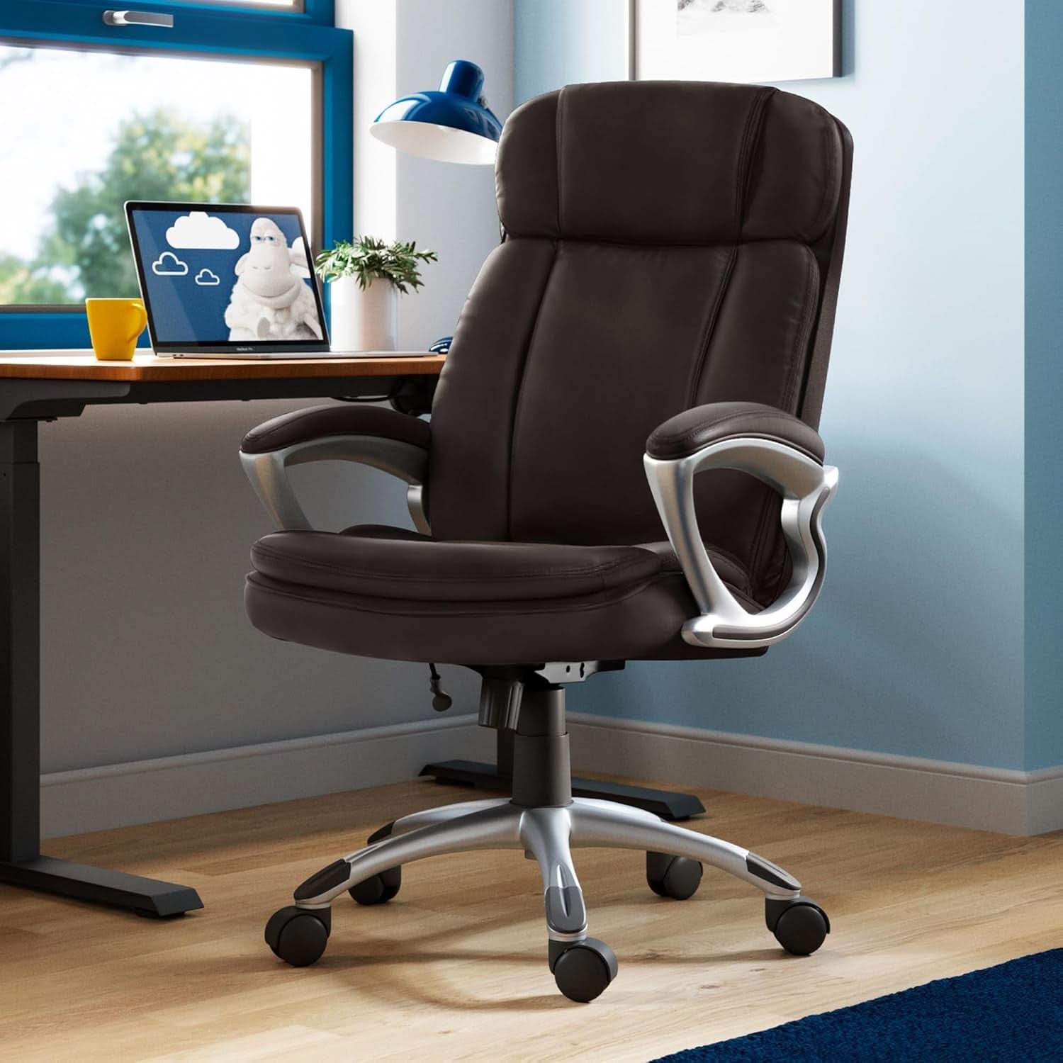 Fairbanks Big And Tall High Back Executive Office Chair With Layered Pillows