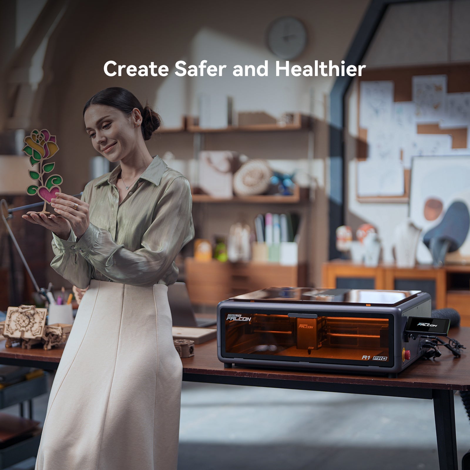 Falcon A1 Pro 20W Laser Engraver & Cutter with Smart Camera and App Control