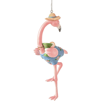 Fancy Flamingo Ornament -