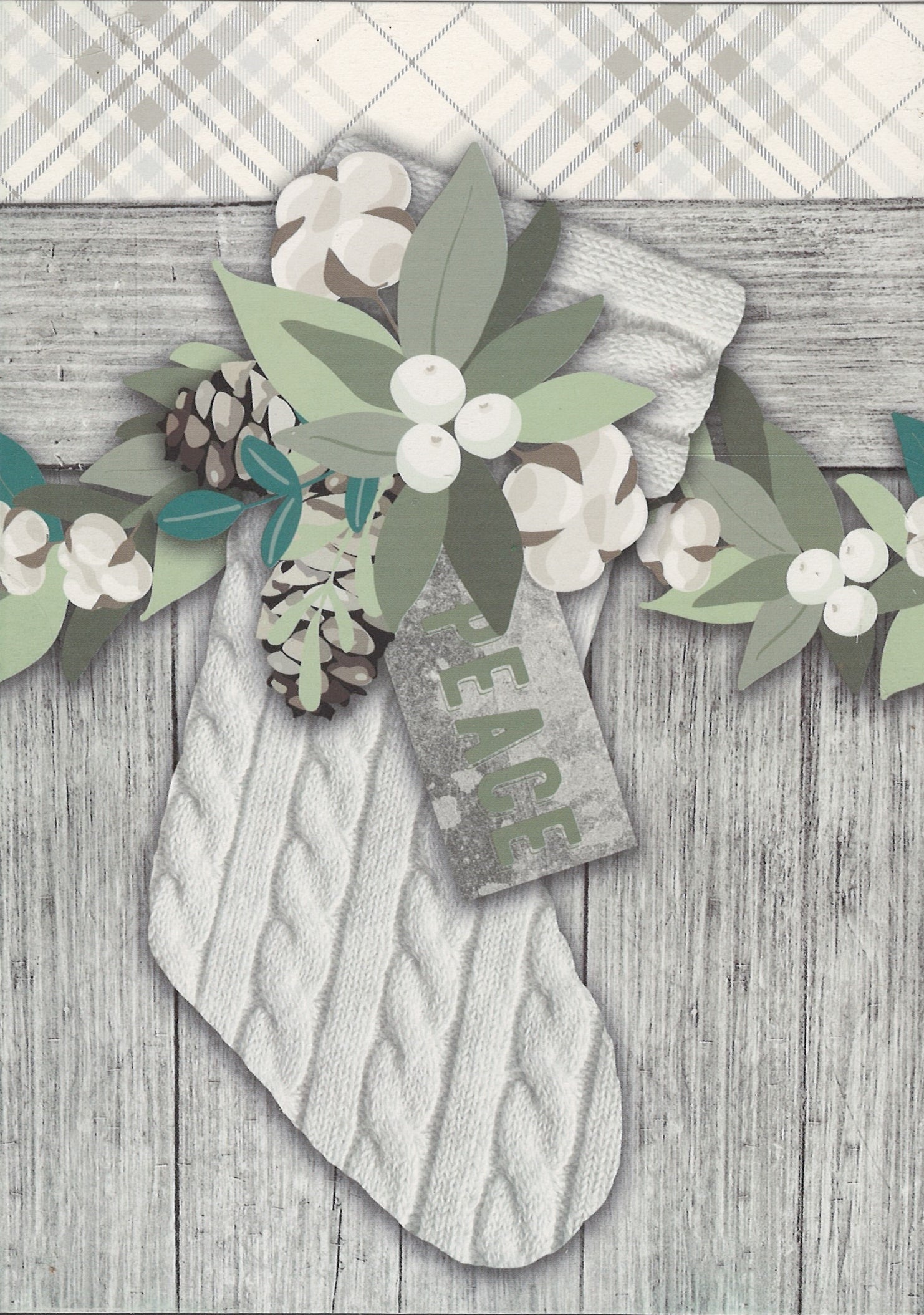 Farm House Boxed Cards – Peace Stocking