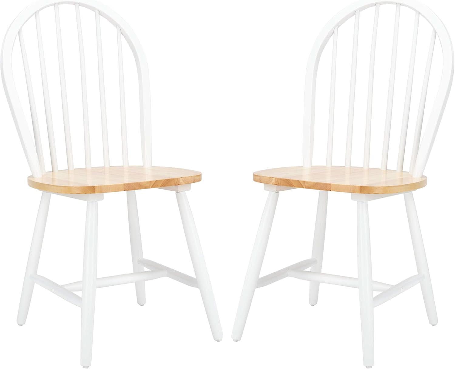 Farmhouse 18 Inch Black Spindle Back Dining Chairs Set Of 2