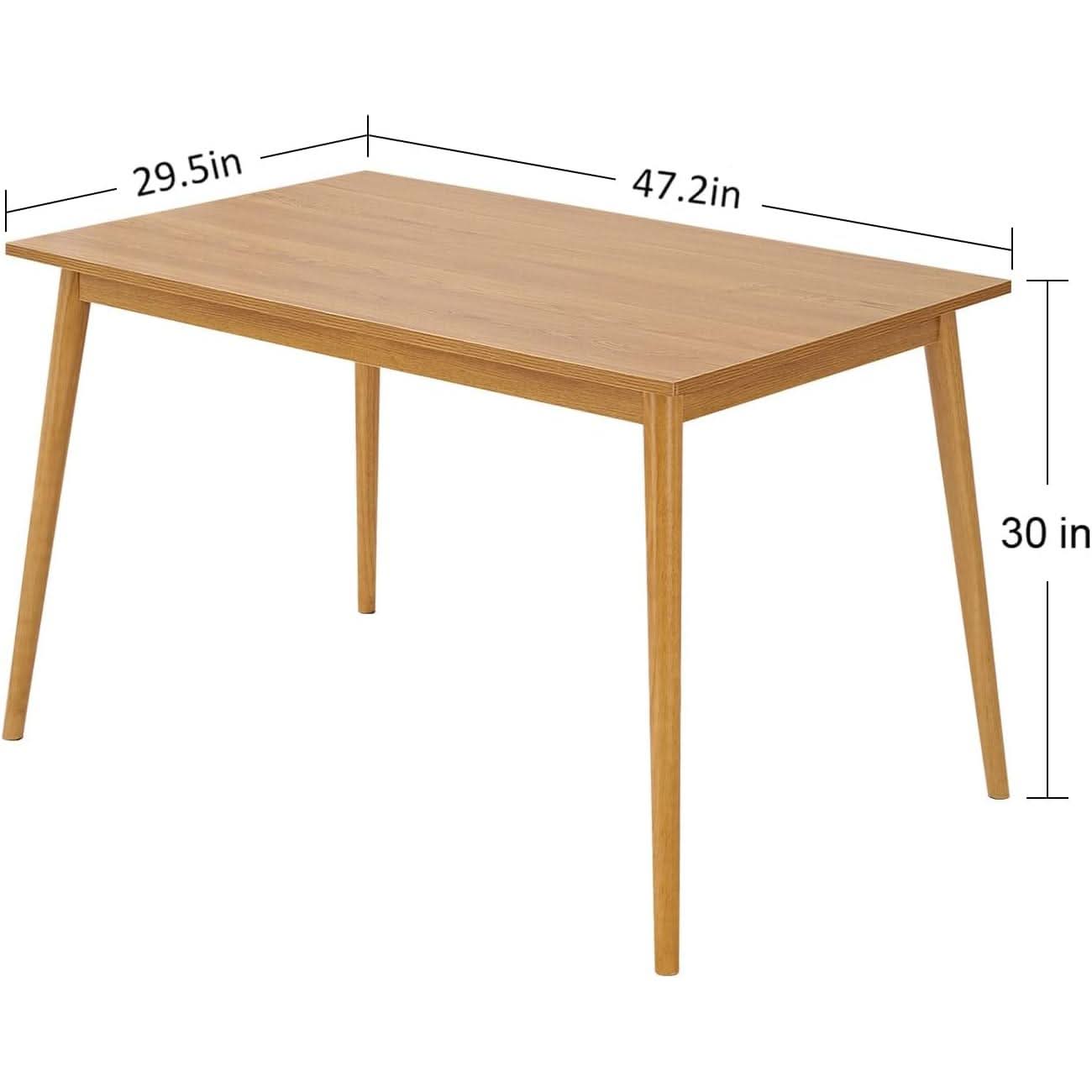 Farmhouse Dining Table For Two To Six With Easy Assembly