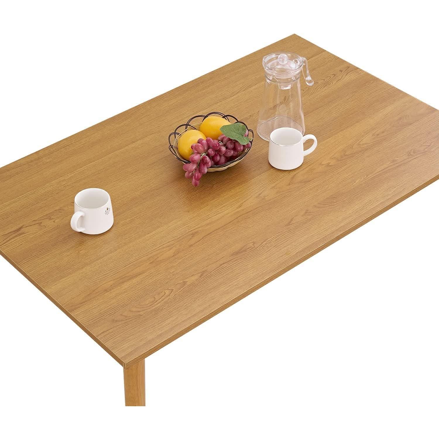 Farmhouse Dining Table For Two To Six With Easy Assembly