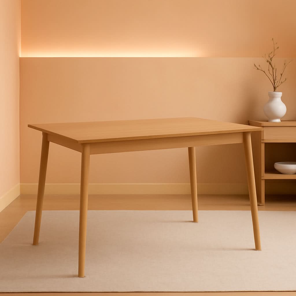 Farmhouse Dining Table For Two To Six With Easy Assembly
