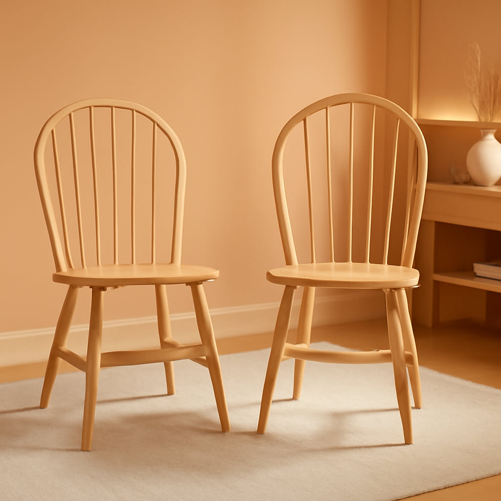 Farmhouse Spindle Back Dining Chairs 18 Inch Black