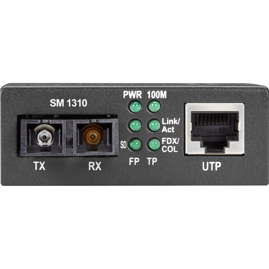 Fast Ethernet Media Converter - Black Box LHC212A 10/100BASE-TX to 100BASE-FX Singlemode 1310nm 20km | TECISOFT