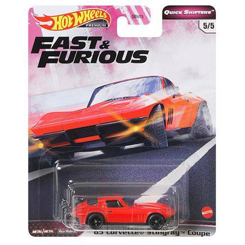 Fast & Furious Hot Wheels '65 Corvette Stingray Coupe Toy Car for Kids & Collectors