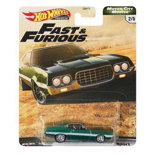 Fast & Furious Hot Wheels '72 Ford Gran Torino Sport Die-Cast Car for Kids & Collectors