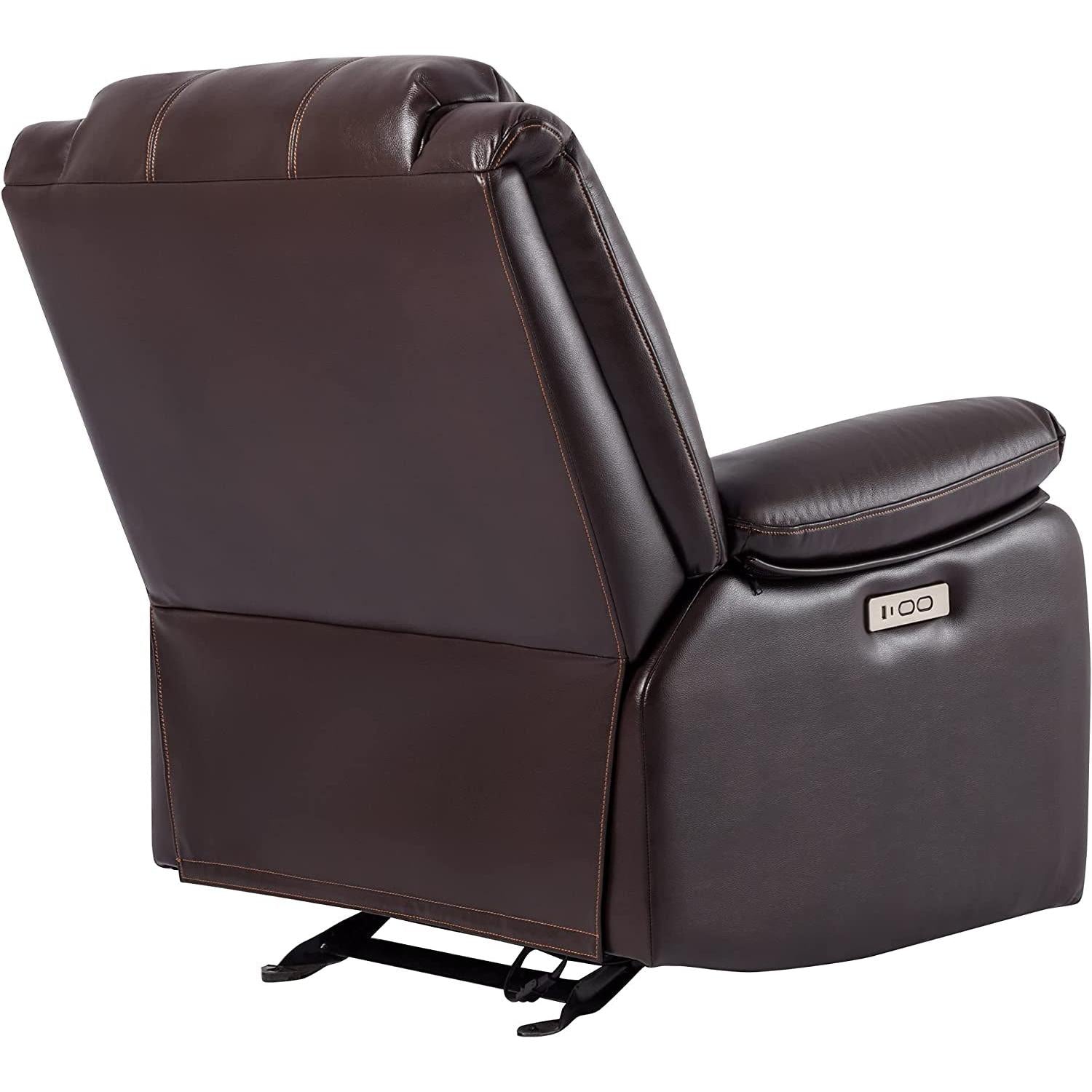 Faux Leather Electric Glider Recliner Chair With Power