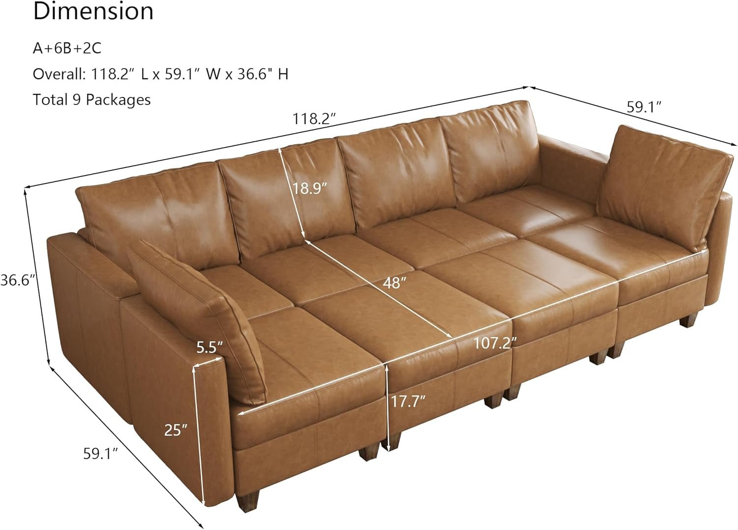 Faux Leather Sectional Sofa Bed With Storage Convenience