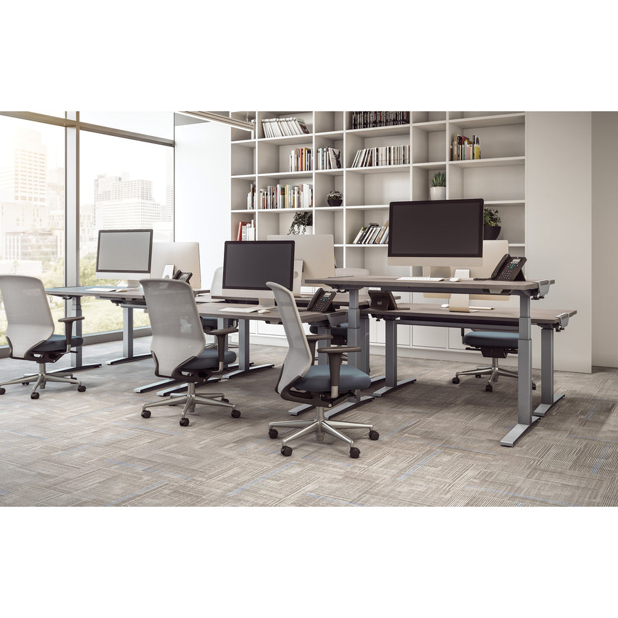 Fellowes High Pressure Laminate Desktop Gray Ash - 60x30"" 9650101