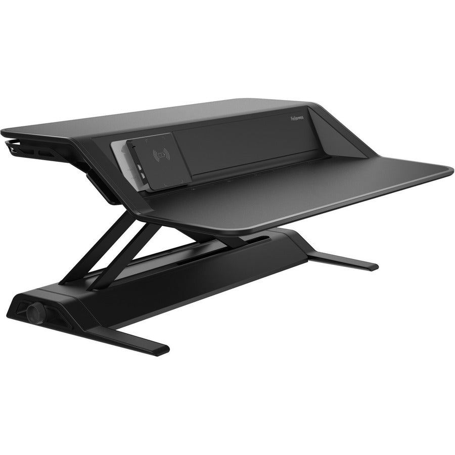 Fellowes Lotus&trade; DX Sit-Stand Workstation - Black 8080301