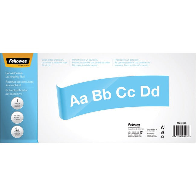 Fellowes Self-adhesive Laminating Roll, 3mil 5221601