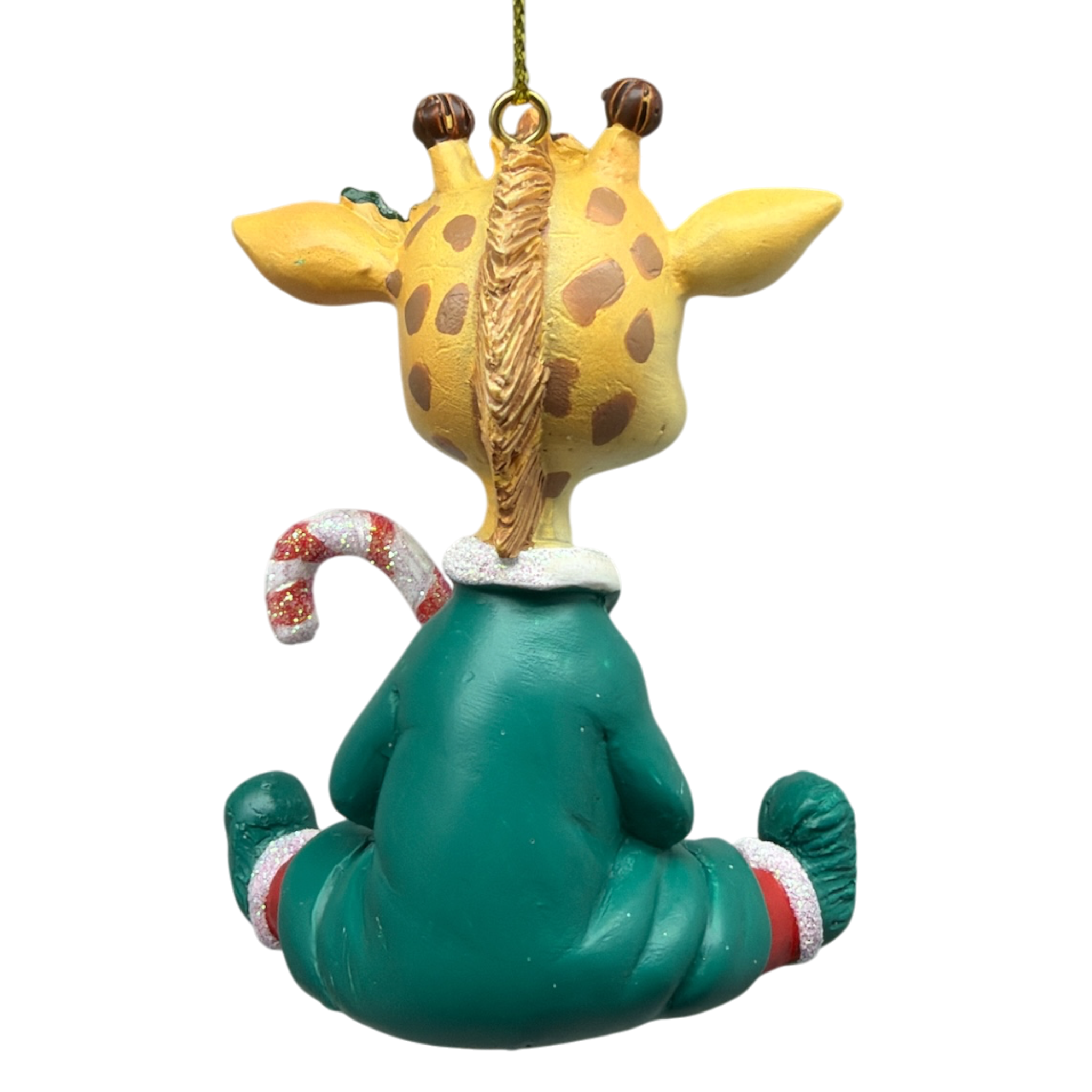 Festive Jungle Giraffe Pajama Ornament