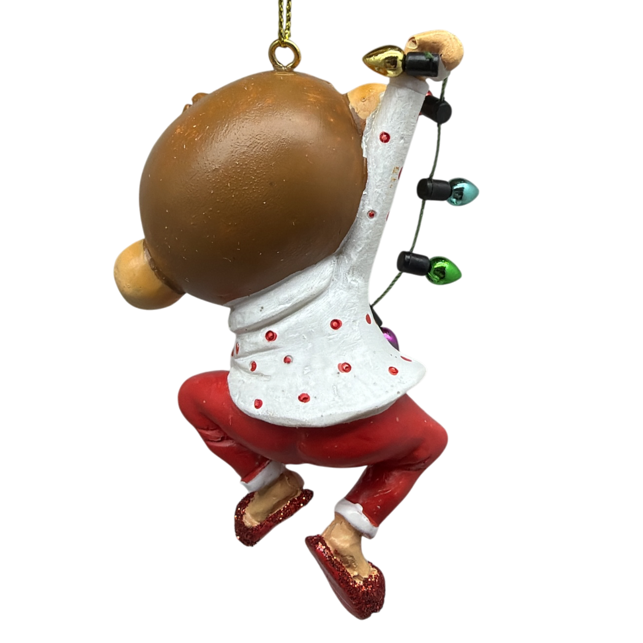 Festive Jungle Monkey Pajama Ornament