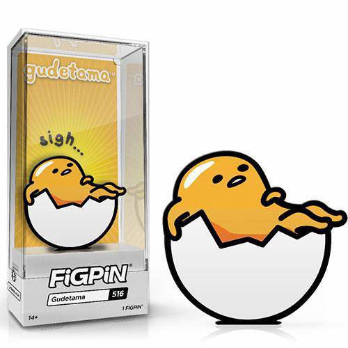 FiGPiN Gudetama Enamel Pin Limited Edition Collectible for Fans