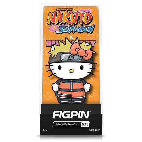 FiGPiN Naruto x Hello Kitty Enamel Pin – Collectible for Fans 14+