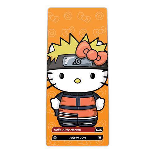 FiGPiN Naruto x Hello Kitty Enamel Pin – Collectible for Fans 14+