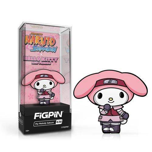 FiGPiN Naruto x Hello Kitty Enamel Pin – Collectible for Fans 14+