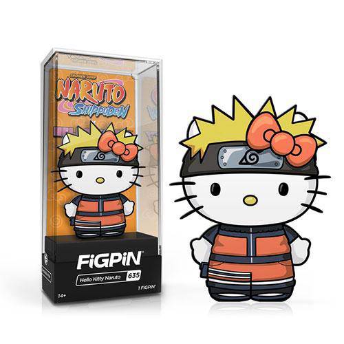 FiGPiN Naruto x Hello Kitty Enamel Pin – Collectible for Fans 14+