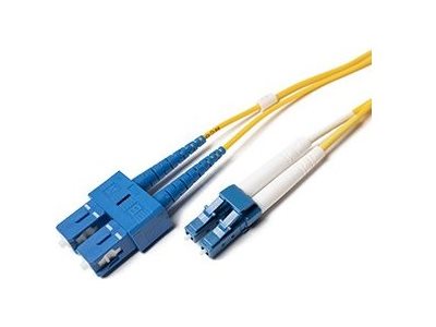Fiber Cables Direct - Patch cable - LC/UPC single-mode (M) to SC/UPC single-mode (M) - 3 m - 0.1 in - fiber optic - duplex - FCDUS71V512