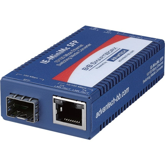Fiber Media Converter - 100Mbps Ethernet SFP Converter | Advantech IMC-350-SFP-PS-A