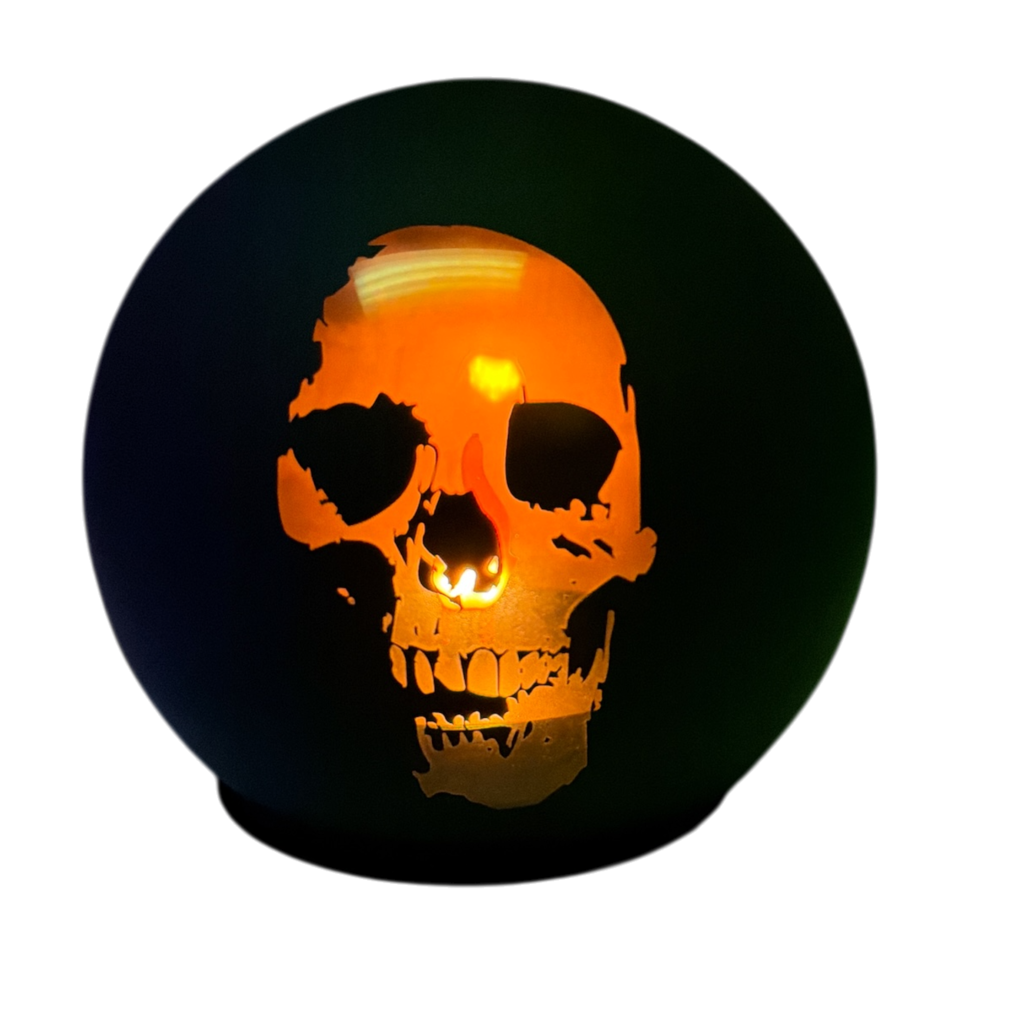Fire Glow Flame Lighted Halloween Sphere