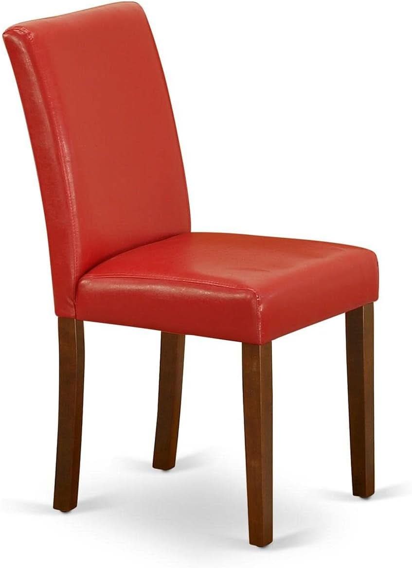 Firebrick Red Padded Dining Chairs For Dining Room