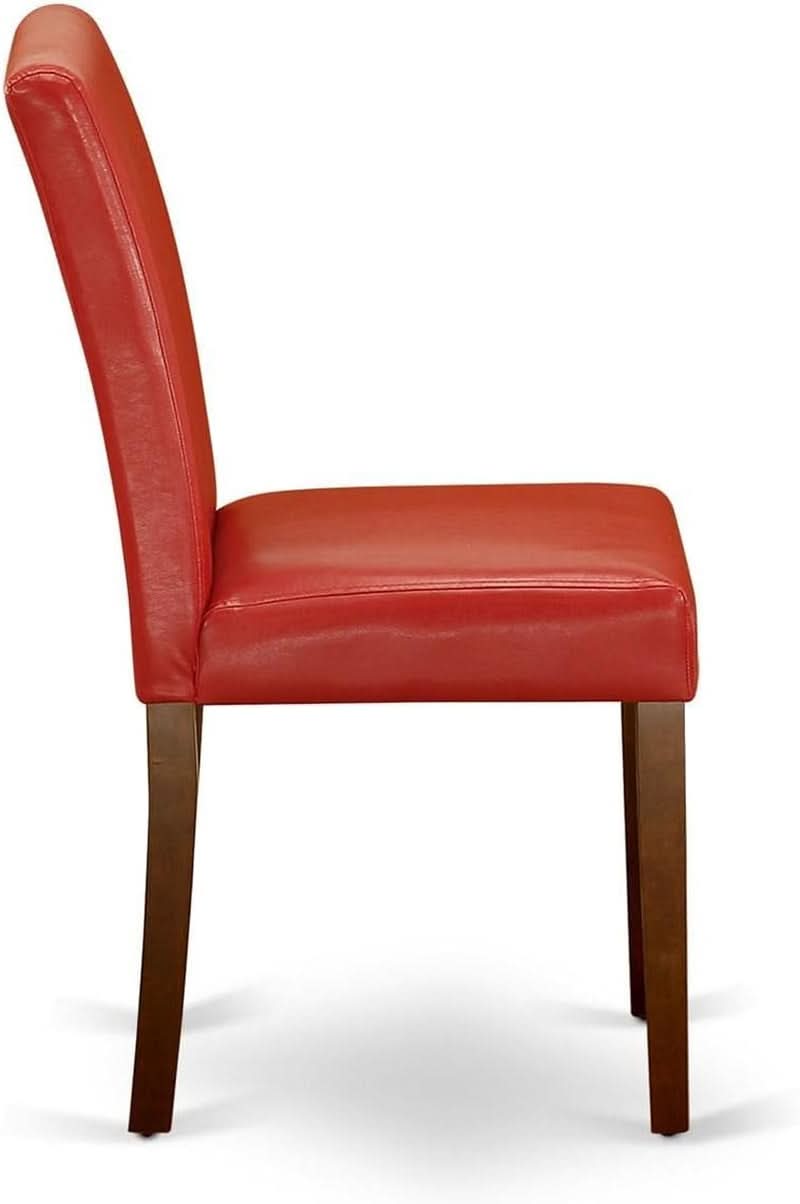 Firebrick Red Padded Dining Chairs For Dining Room