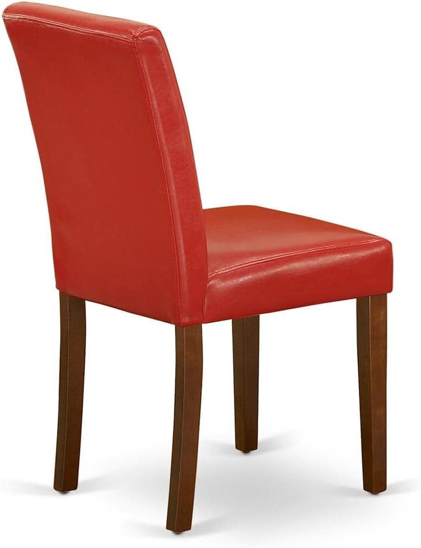 Firebrick Red Padded Dining Chairs For Dining Room