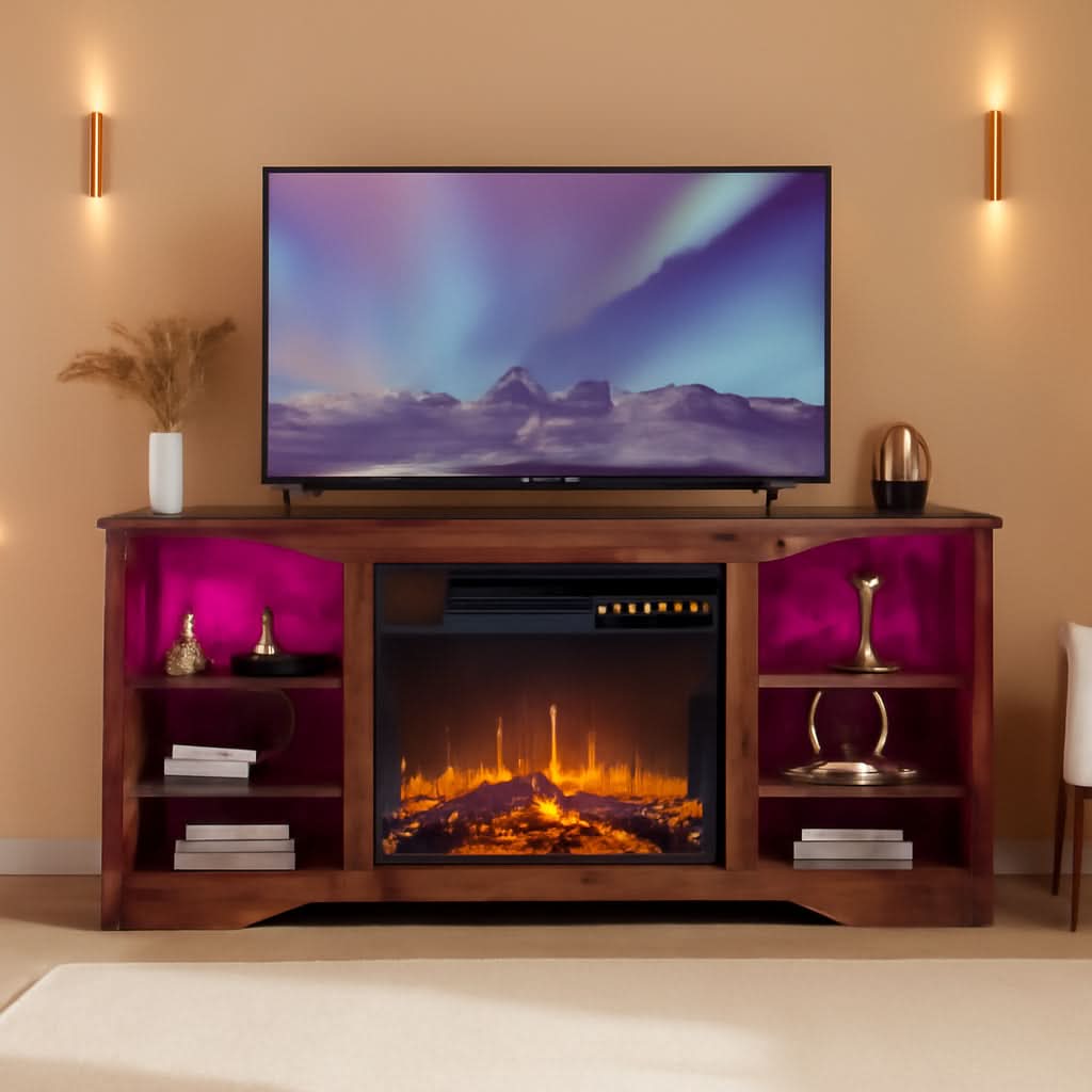 Fireplace TV Stand 18 Electric Fireplace for 65 Inch TVs