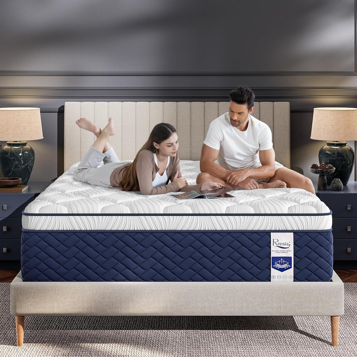 Firm Queen Mattress FourteenInch Luxury Pressure Relief