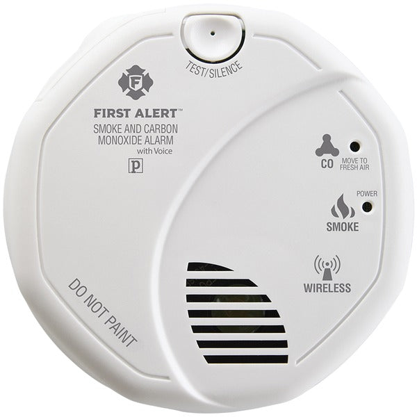 First Alert 1039839 Wireless Interconnected Smoke & Carbon Monoxide Alarm with