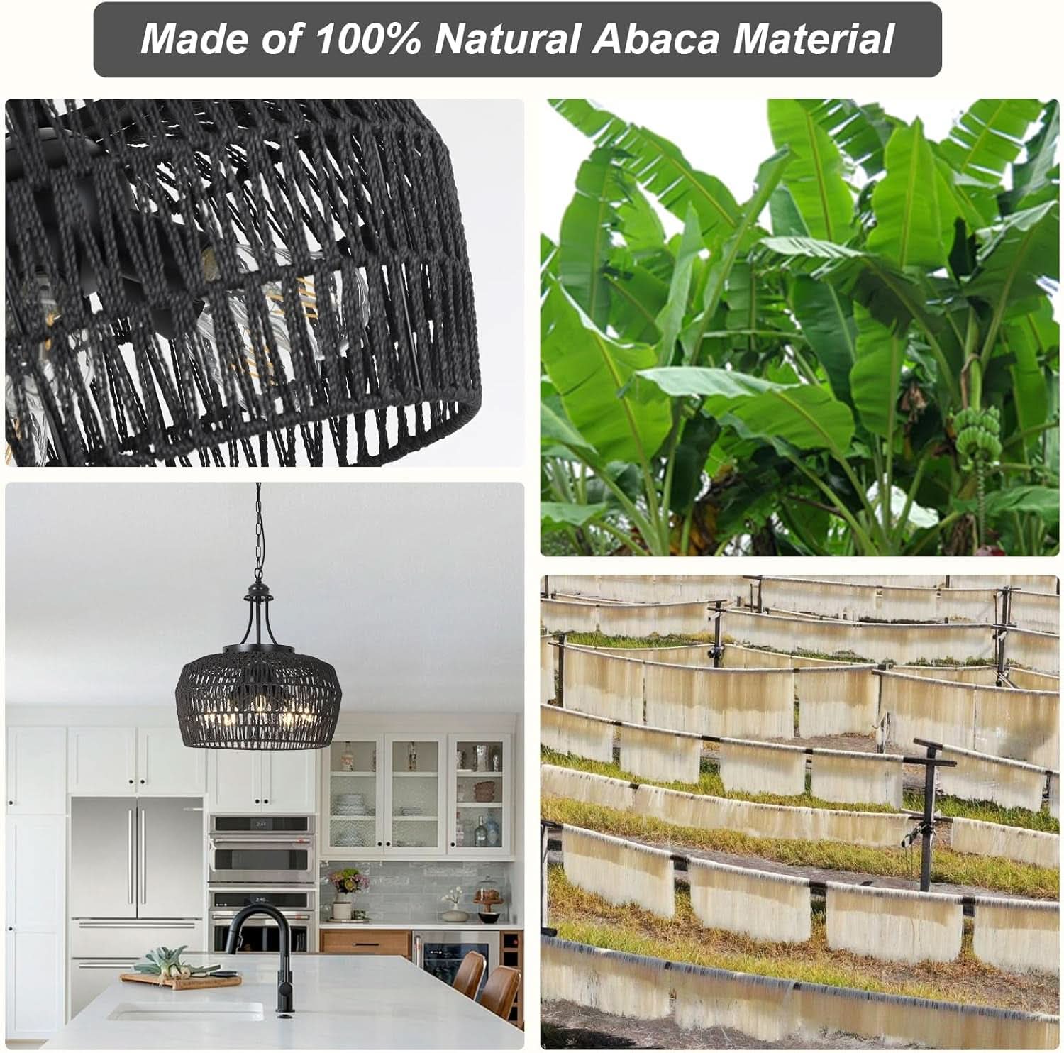 Five Light Black Chandelier For Farmhouse Dining Room