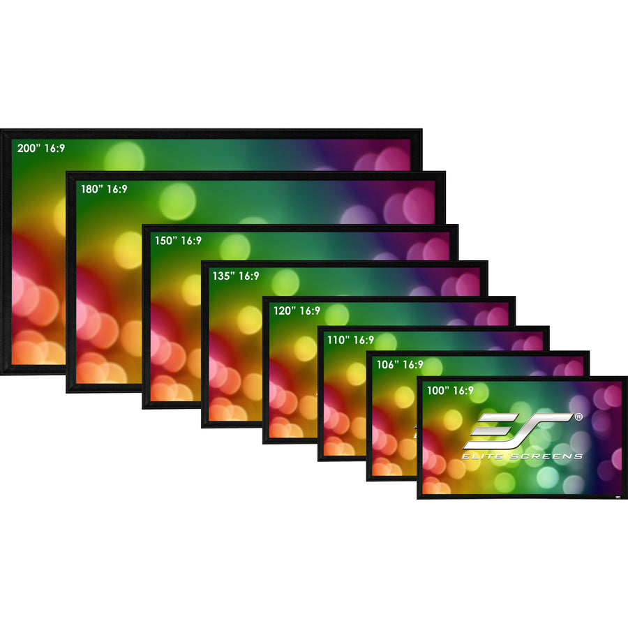 Fixed Frame Projector Screen - Elite Screens SableFrame 2 120" 16:9 CineWhite | Elite Screens ER120WH2