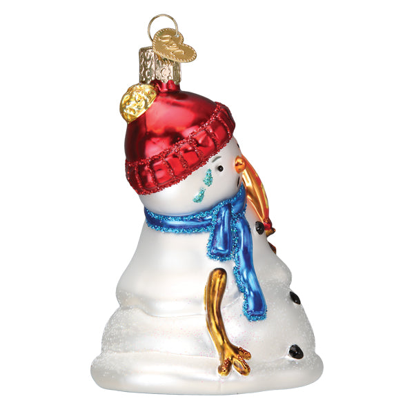 Flamin' Hot Cheetos Snowman Glass Ornament