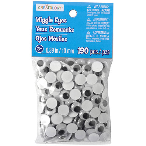 Flat Back Wiggle Eyes 190 piece pack