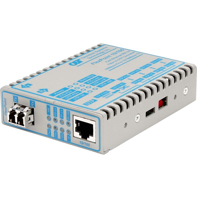 Flexpoint 10/100 Ethernet Fiber Media Converter Rj45 Lc 4355-21