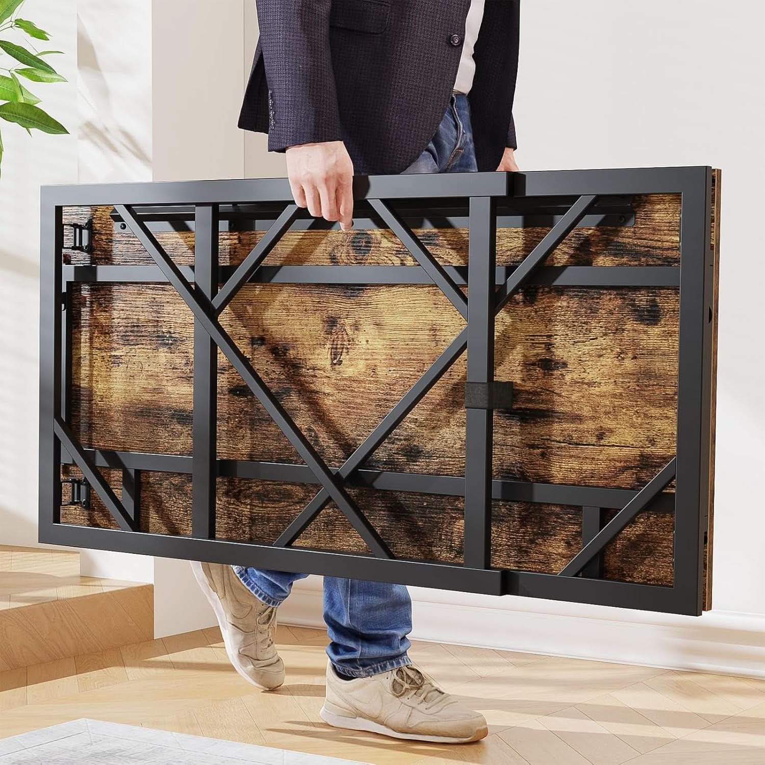 Foldable Desk For Home Office 40.6 Inch No Assembly