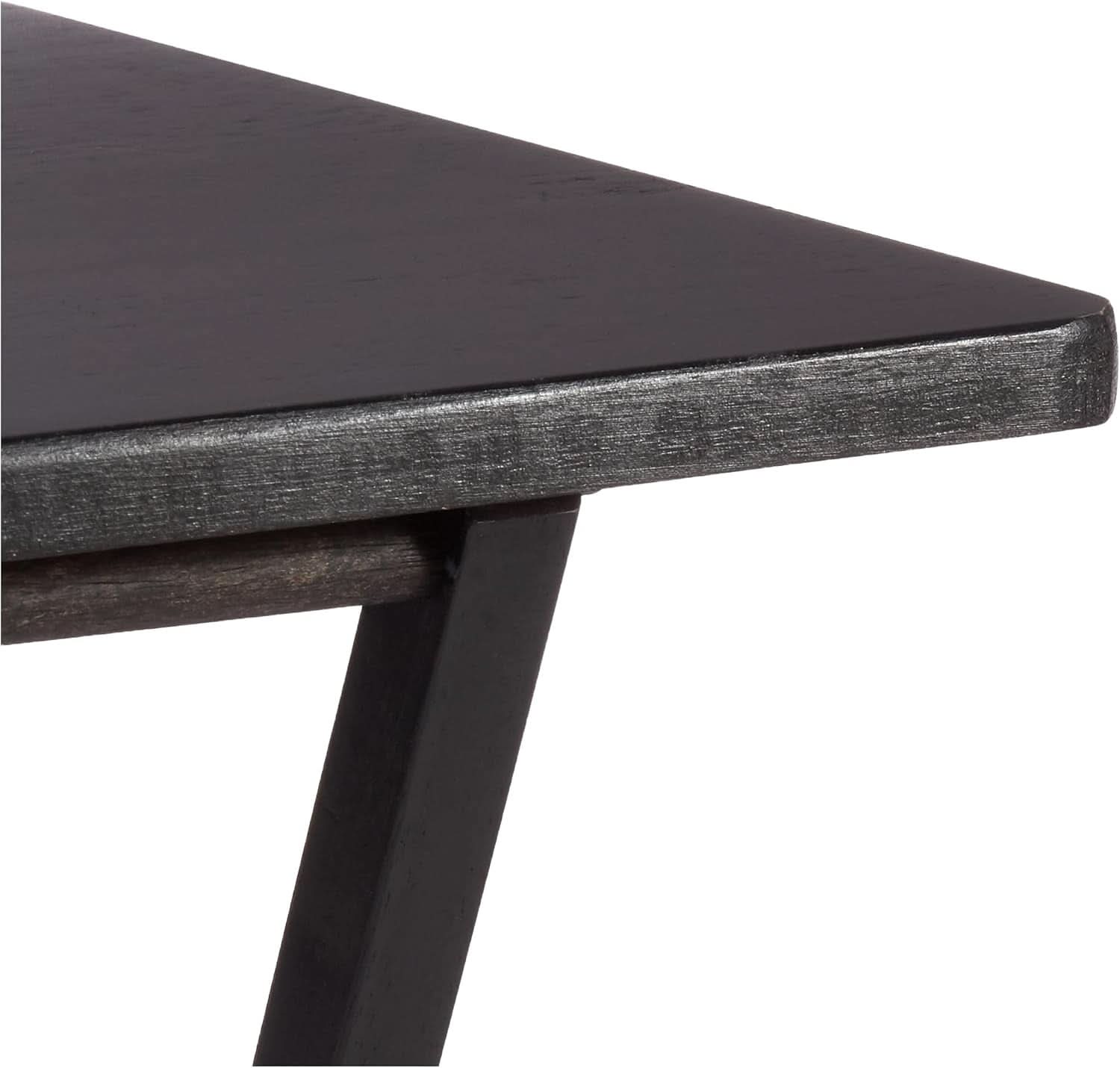 Foldable TV Dinner Tray Tables 4 Pack Black 15x19x26