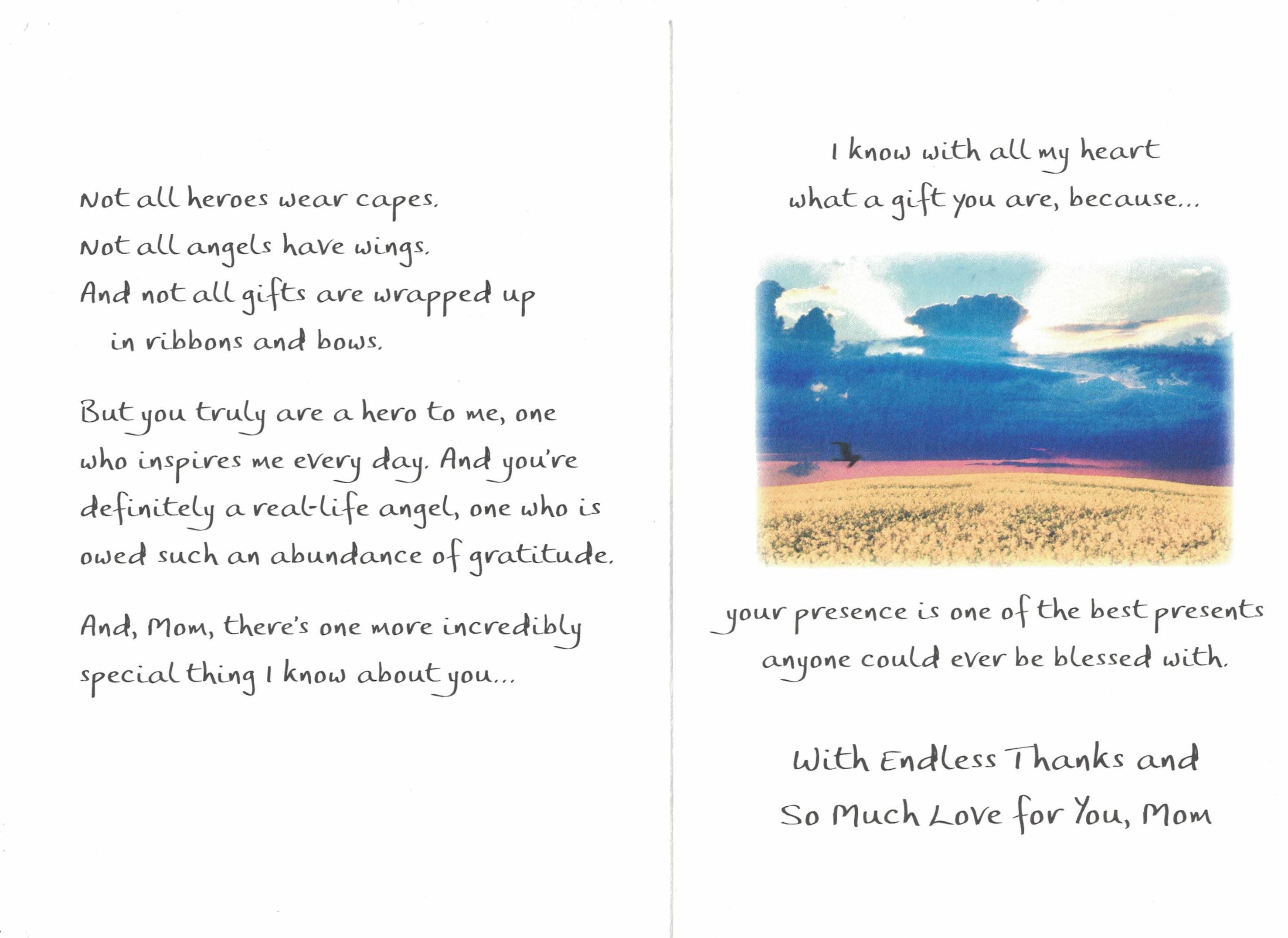 For You, Mom - A Note Filled With Love - Greeting Card