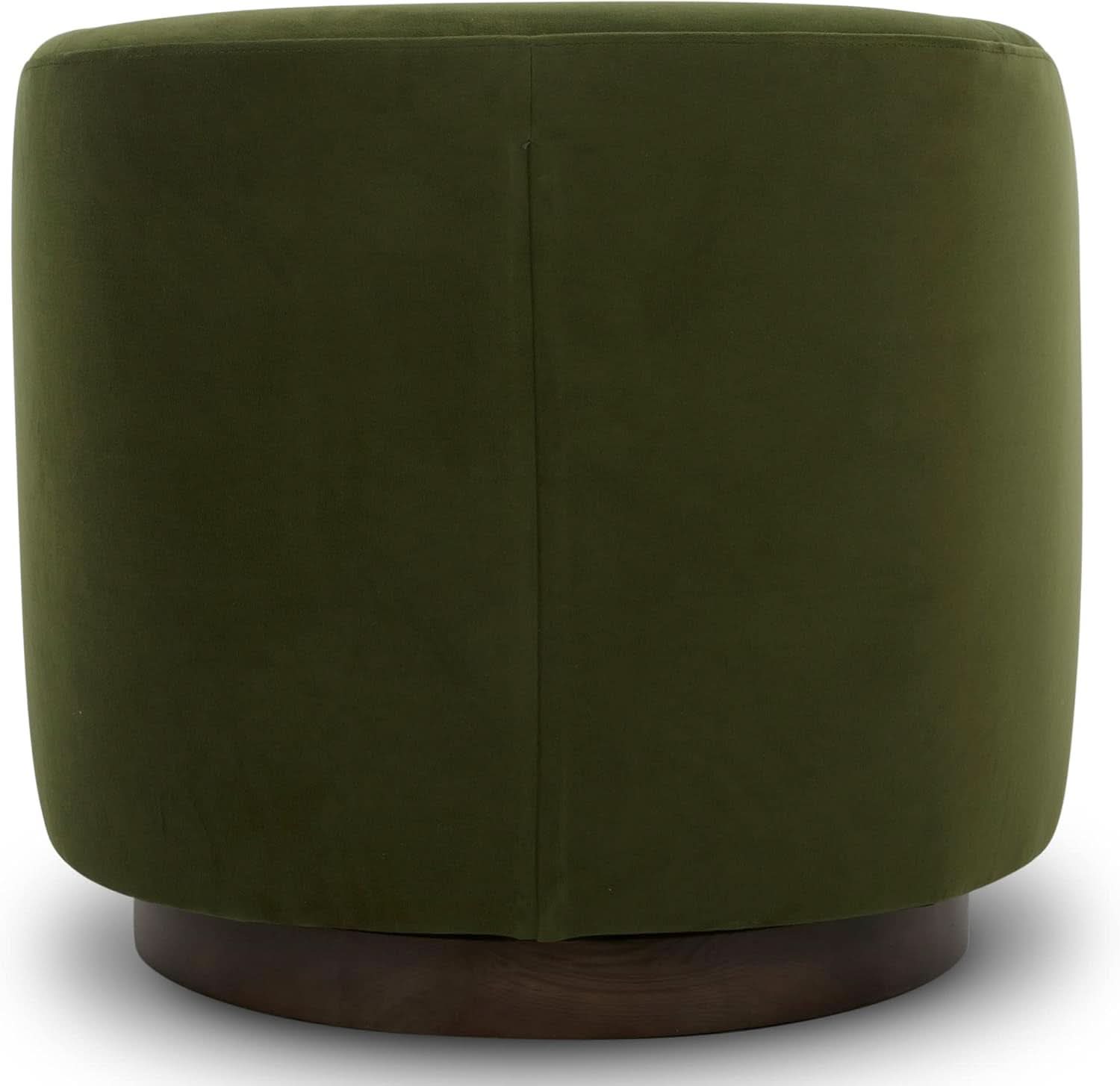 Forest Green Velvet Swivel Upholstered Armchair FSC