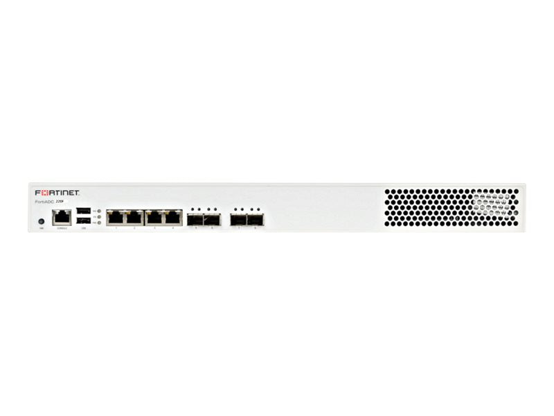 Fortinet FortiADC 220F - Application accelerator - with 1 year 24x7 FortiCare and FortiADC Standard Bundle - 1GbE - 1U - rack-mountable FAD-220F-BDL-973-12
