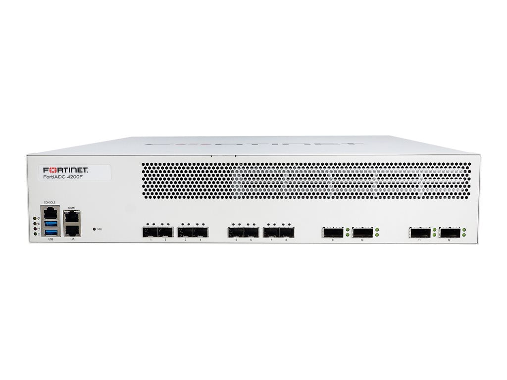 Fortinet FortiADC 4200F-DC - Application accelerator - with 1 year FortiCare Premium Support + 1 year FortiADC Application Security FAD-4200F-DC-BDL-731-12