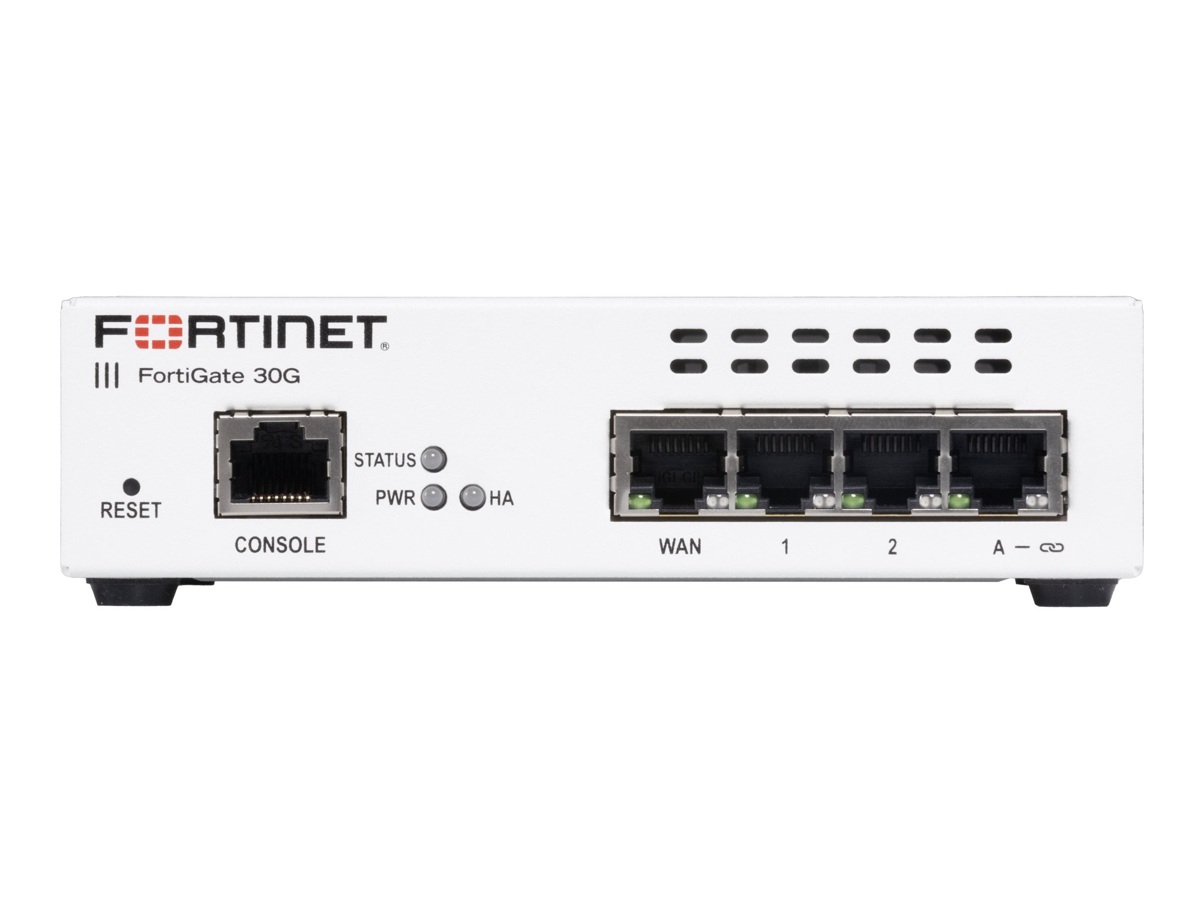 Fortinet FortiGate 30G - Security appliance - with 1 year FortiCare Premium Support + 1 year FortiGuard Unified Threat Protection FG-30G-BDL-950-12