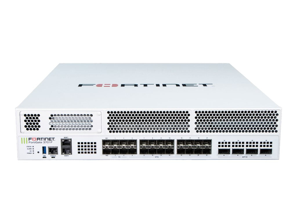 Fortinet FortiGate 3700F - Security appliance - with 1 year 24x7 FortiCare Support + 1 year FortiGuard Unified Threat Protection FG-3700F-BDL-950-12