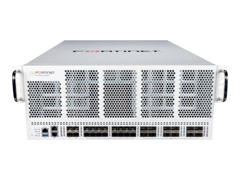 Fortinet FortiGate 4400F - Low Encryption - security appliance - 40GbE, 100GbE, 25GbE - front to back airflow - 4U - rack-mountable FG-4400F-LENC