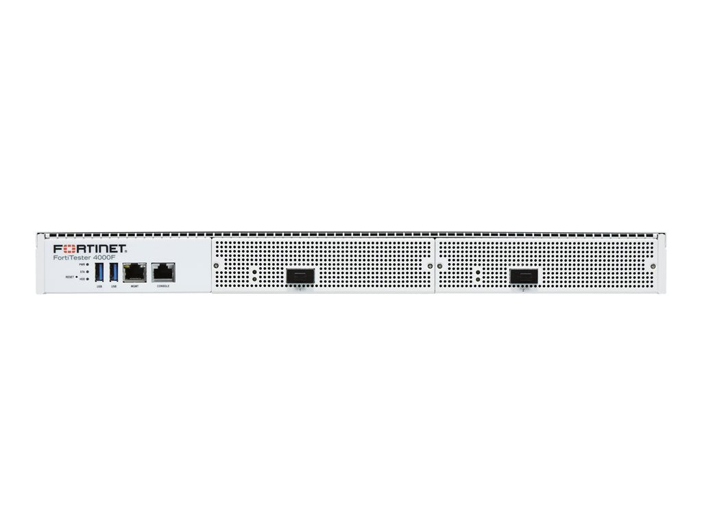 Fortinet FortiTester 4000F - Network testing device - with 3 years FortiCare Premium Support - 100GbE - 1U - cloud-managed - FTS-4000F-BDL-293-36